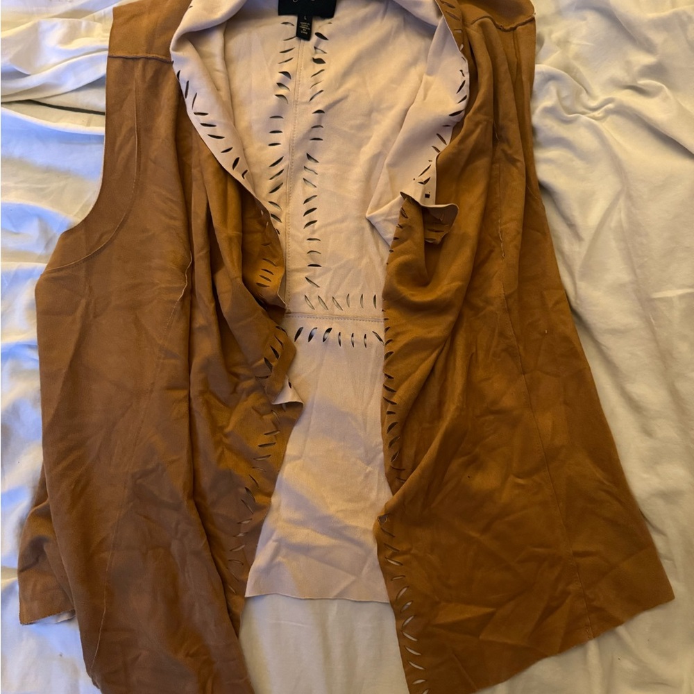 Jessica Simpson suede vest